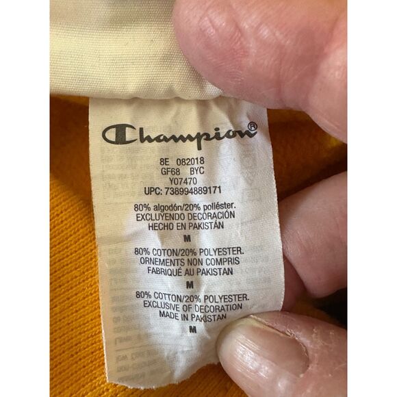 Champion Men's Reverse Weave Embroidered Logo Hoodie Size M - Picture 5 of 5